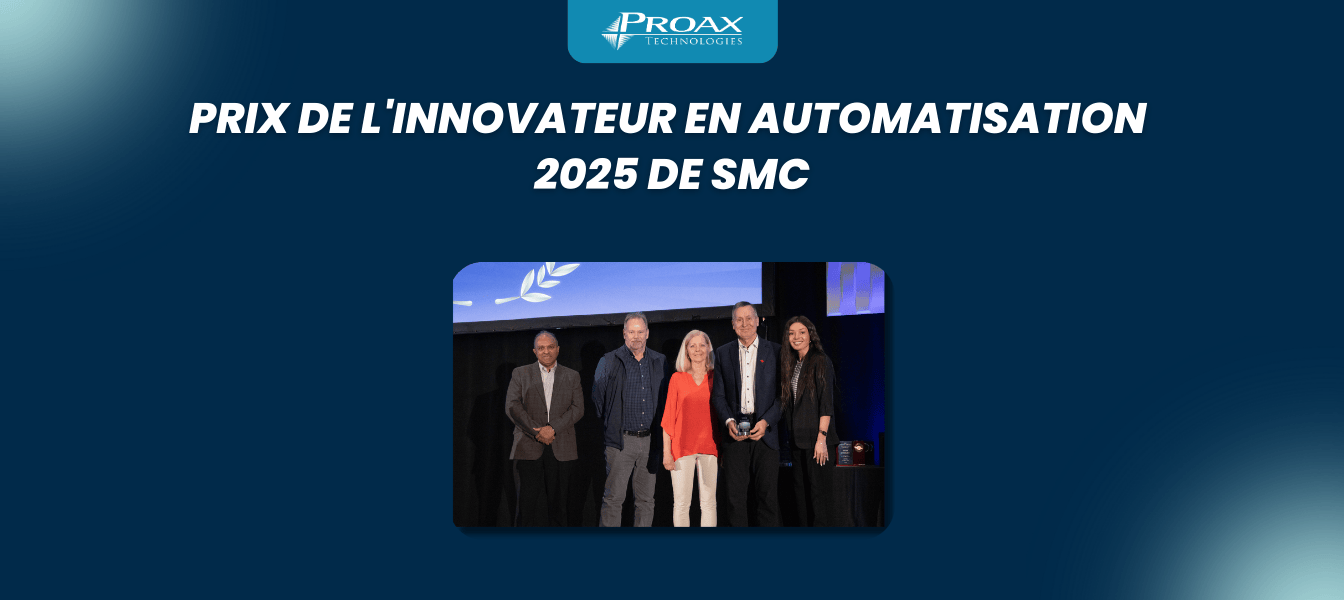 Proax remporte le Prix de l'innovateur en automatisation 2025 de SMC