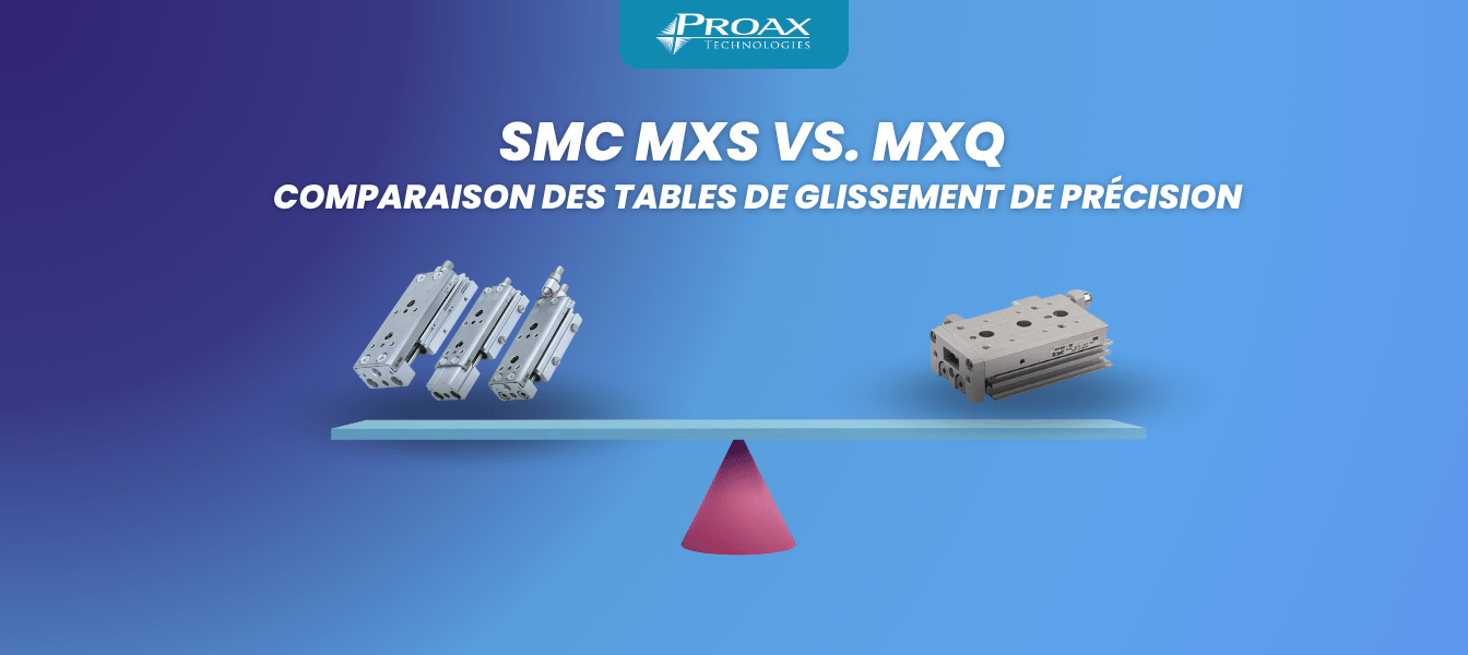 SMC MXS vs MXQ : Comparaison des tables de glissement de précision